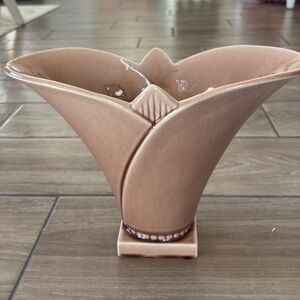 Mid Century Rookwood Art Deco Pottery Flared Footed Fan Vase 6816A 11" Mauve